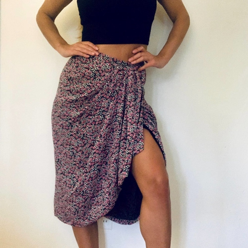 Rachel Zoe floral midi skirt NWT